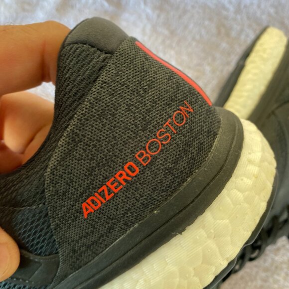 Adidas Adizero Boston Boost Men’s Running Shoes – Size 10.5 | Black/Red - Picture 4 of 7